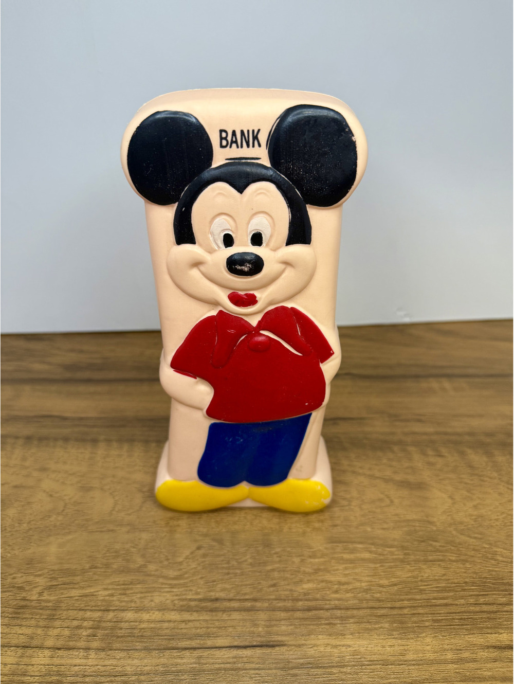 Vintage Walt Disney Mickey Mouse Coin Bank – Coins Inside